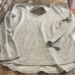 HP Zella long sleeve waffle knit top